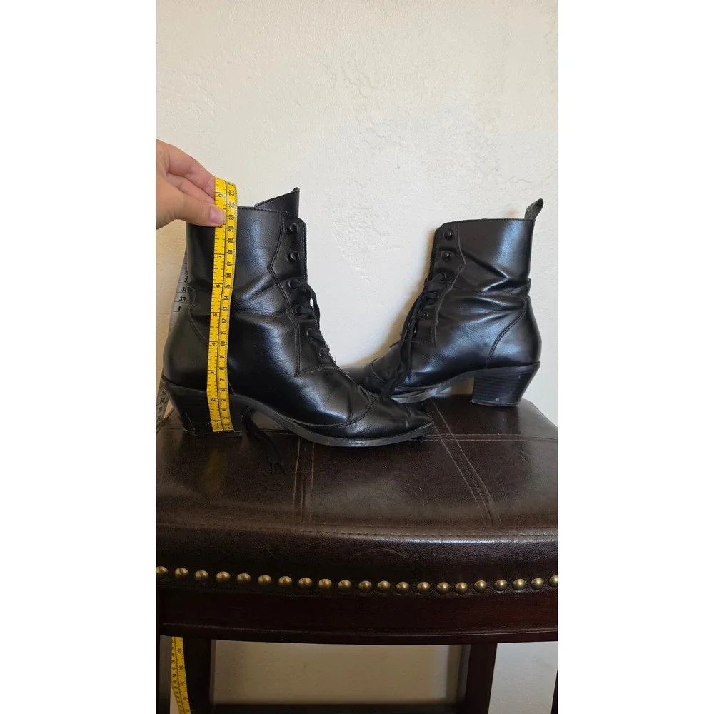 KILLSTAR Raven Pointed-Toe Festival Western Grunge Minimalist Heel Bootie SZ 7 - Picture 5 of 8